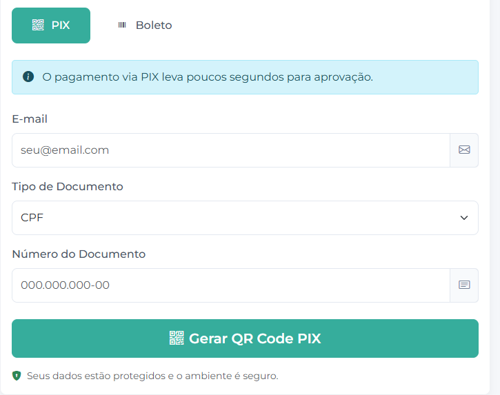 Checkout Transparente Sicoob